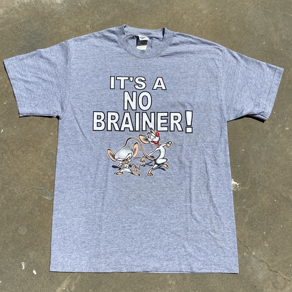 Vintage late 90s Pinky and the brain t shirt